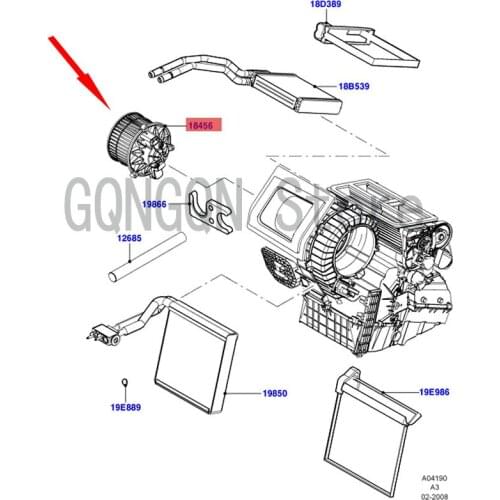 CAR blower motor Motor and fan assembly For dMo nd eoG ala xy Internal engine room blower heater fan Blower resistance
