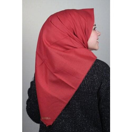 BONJELA SOLID COLOR COTTON SCARF-RENK-01