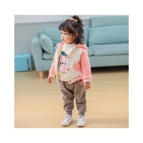 Baby Girl Pants 2020 Spring New Toddler Girl Casual Trousers Kids Plus Velvet Toddler Pants Baby Girl Winter Clothes Trousers