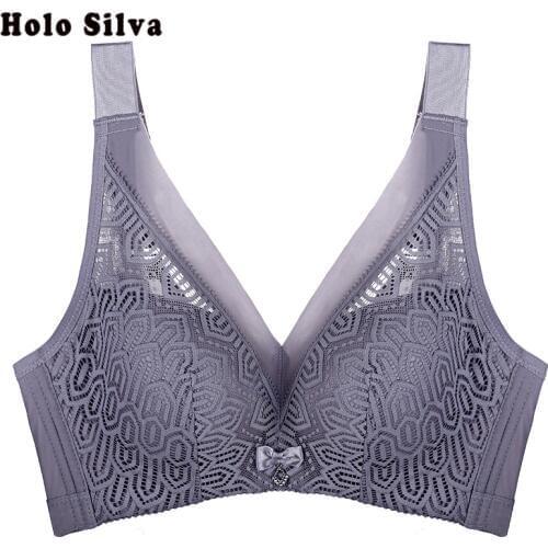 Sexy Lingerie Womens Bras Lace Gather Wire Free Brassiere Young Girl Bra Bralette Female Plus Big size bh push up Bra Underwear