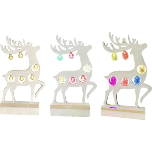 Wooden Christmas Deer for Home Festival Party Wedding Indoor Outdoor Christmas D New 2020