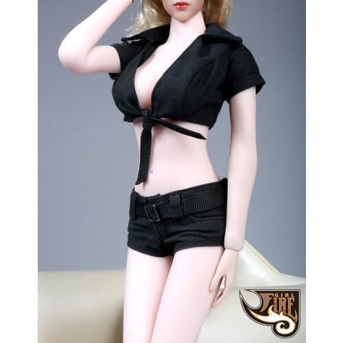 [ESTARTEK] Fire Girl Toys FG002 1/6 Woman Military Style Summer Outfits w/ High Heel Shoes for 12"Collectible Action Figure DIY