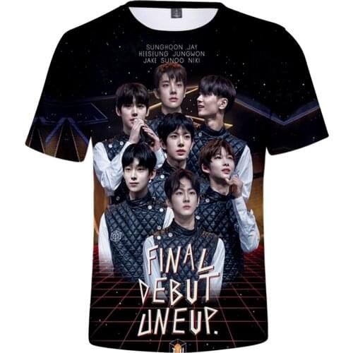 Enhypen 3D Print Spring Summer Preppy Men/Women Street Clothes T-shirt Streetwear HIP HOP Punk Streetwear style