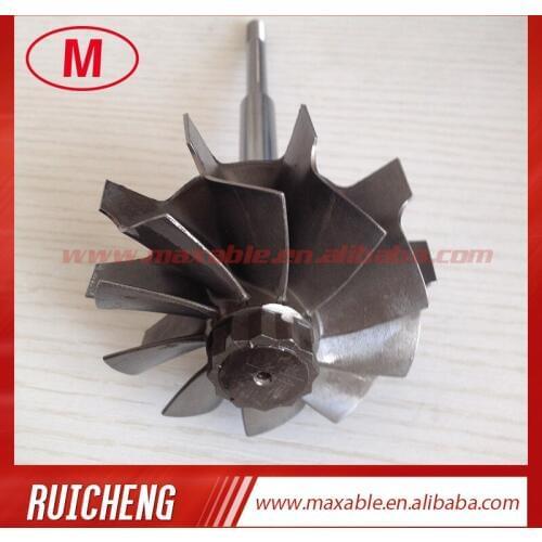 HX40 67X76mm 10 blades turbo wheel/ turbine shaft&wheel for turbocharger journal bearing
