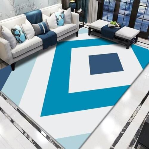 Modern geometric printing living room carpet Nordic bedroom decoration area carpet removable pad can be washed non-slip can be c