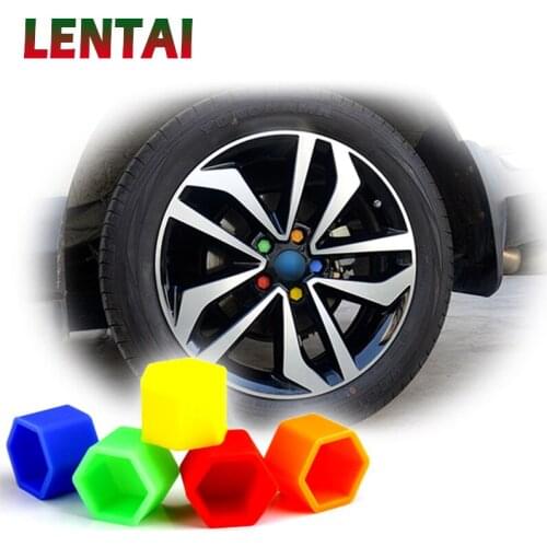 LENTAI 20Pcs Car Silicone Wheel Hub Screw Cover Cap For Citroen C4 C5 Kia Cerato Sorento Ceed Opel Astra H J G Insignia Vectra