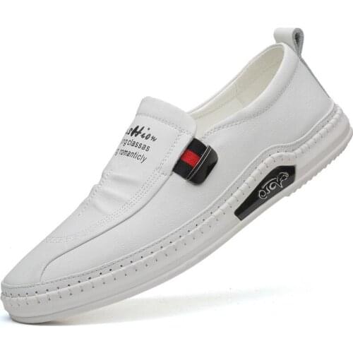 Hot sale fashion mens shoes summer new breathable casual shoes mens leather shoes best-selling loafers trendy sneakers