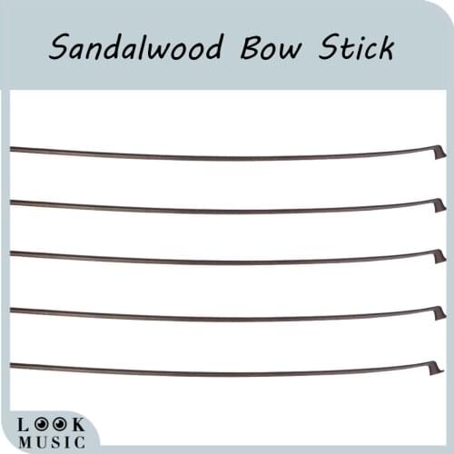 5PCS Unvarnished Violin Bow Stick Unfinished 4/4 Violin Bow Stick High Grade Sandalwood Violin Bow Stick