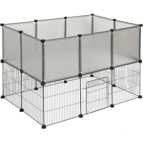 Playpen Enclosure for Puppies Rabbits Small Animals Cats Kennel House Outdoor Exercise Training Kitten Space Dogs Guinea Cages