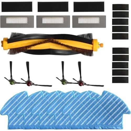 Main Side Brush Filter Kit For Ecovacs Deebot Ozmo 900 DN5G Vacuum Cleaner Part Vacuum Cleaner Replacement Kit For Home Cleaning