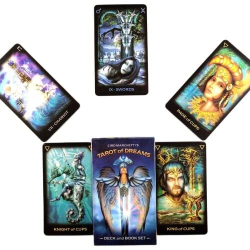New High Quality Tarot of Dreams Cards Fortune Guidance Telling Divination Deck Board Game With PDF Guidebook For Friend Game