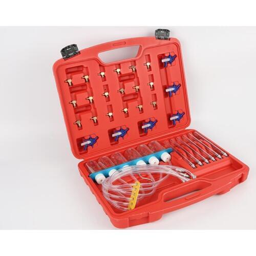 New Diesel Injector Flow Meter Test Kit Common Rail Adaptor Fuel Tester Set Free shipping