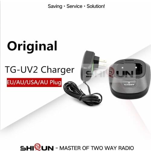 Original Quansheng TG-UV2 Charger TG UV2 Desktop Charger CHG-13 Charger CDQ-Q2 Plug for Quansheng Ham Radio TG-UV2 Dual Band 5W