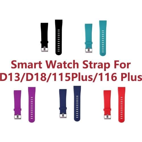 Replacement Strap for D13 D18 Smart Watch Strap 116 Plus Bracelet Band Smart Wristband for 115 Plus Watchband Wriststrap