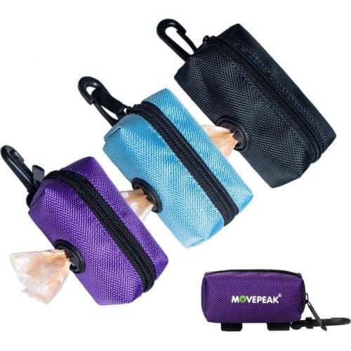 Pet Rope Dog Cat Stool Garbage Bag Pet Waste Bag Black Sky Blue Purple 3 Colors Canvas Storage Sack Pet Accessories 9.5*5*5cm