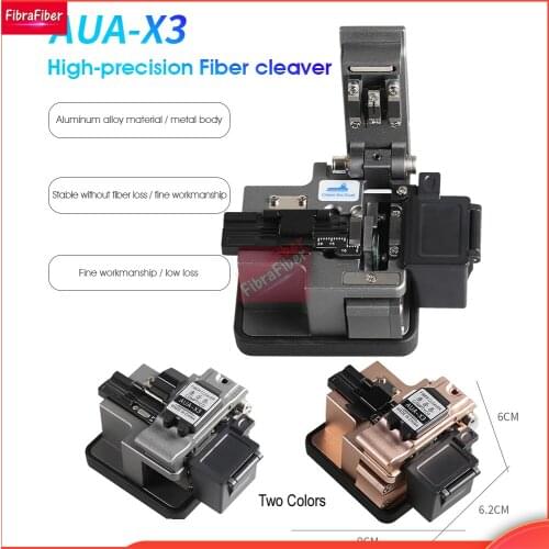 High Precision COMPTYCO AUA-X3 Grey Rose Golden Optical Fiber Cleaver FTTH Fiber optic Cutter Cutting cleaver tool