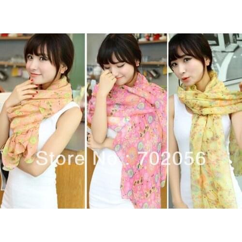 Womens Scarf Sarongs Hijabs Bandanas wrap shawl poncho 180*100cm mixed color 10pcs/lot #3364