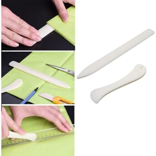 2PCS/SET Leather Craft Tools Bone Folder Leather Scoring Folding Creasing Edges Paper Handmade Sewing Tools Folding Accessories