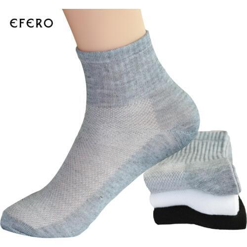 5pair Fashion New Solid Color Mens Socks Good Quality Casual Mesh Summer Breathable Ankle Socks Men Socks Calcetines Hombre
