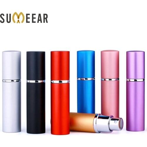 50 Pcs/Lot Wholesale 10ml Metal Shell perfume bottle Tank Empty Spray Perfume Bottles Refillable Atomizer