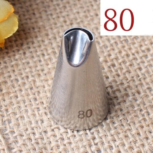 80# Chrysanthemum Mounting Pastry Tip 304 Stainless Steel Pastry Tube Pastry Tip Baking DIY Cake Tool Small Number