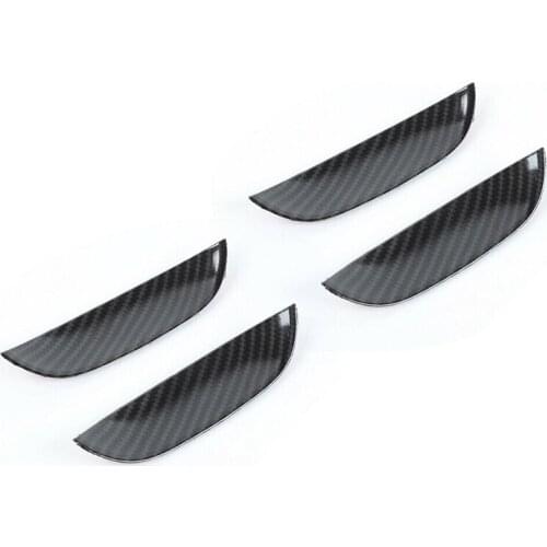 For Dodge Charger 2015-2020 Accessories Car Exterior Door Handle Bowl Cover Trim Decoration Stickers ABS Carbon Fiber
