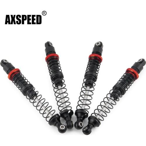 AXSPEED 4pcs/set Aluminum Alloy Shock Absorber 90mm/100mm/110mm/120mm for Axial SCX10 Wraith D90 TRX-4 1/10 RC Crawler Car Parts