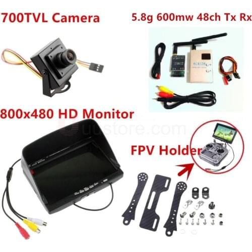 Boscam FPV Wireless AV Audio Video System 5.8Ghz 5.8g 600mw 48Ch ts832 Transmitter tx RC832h Receiver Monitor Camera COMBO