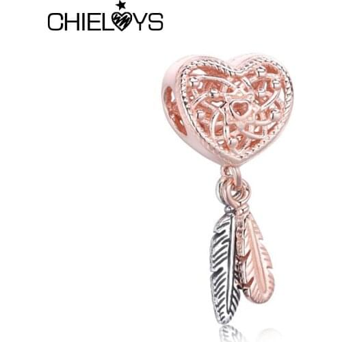 2Pcs/Lot Silver Plated Dreamcatcher Charm Beads Pendant Fit Original DIY Charm Bracelet Necklace For Women Jewelry Making