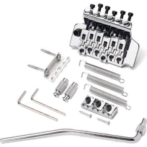 For Floyd Rose Metal Electric Guitar Tremolo Bridge Double Locking Alloy Steel Systyem Guitar Parts