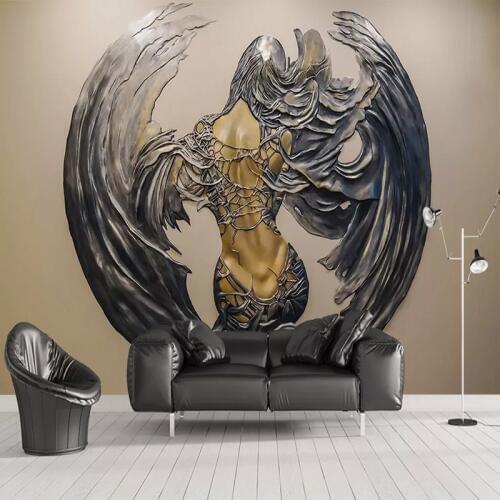 Custom Photo Wallpaper 3D Relief Abstract Wings Figure Murals Living Room Dining Room Art Wall Papers For Walls Papel De Parede