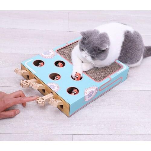 Hamster Cat Scratch Board Nest Corrugated Cat Toy Wear-resistant Cat Claw Board Funny Cat Interactive Toy Cat Supplies