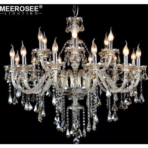 Crystal Chandeliers Lighting Cognac Glass Arms Chandelier Modern Pendelleuchte Cristal Lusters Crystal Lighting For Home Decor