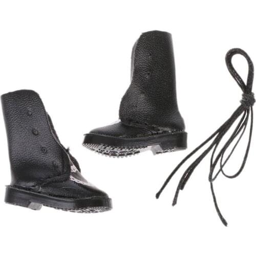 HX5D Handmade Exquisite Heart PU Leather Doll Boots For Blyth Doll Shoes 1/6 Doll