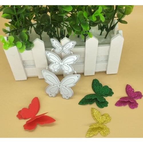 3 in 1 butterfly metal cutting die, scrapbook, photo album decoration DIY handmade art