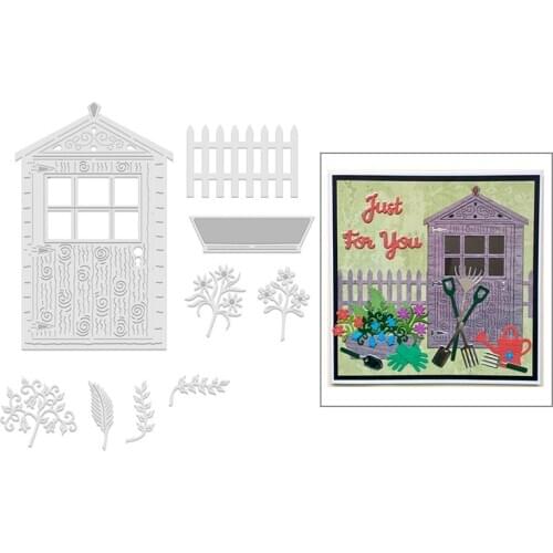 2021 New House Railing Metal Cutting Dies For Mould Cut Paper Making Fence Background Album Card Scrapbooking DIY NO Stamps Sets