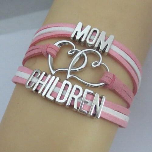 Fashion MOM and CHILDREN bracelets love peach heart bracelets fashion mom love children bracelet