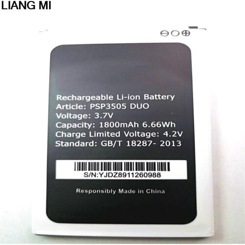New 1800mAh PSP3505 DUO Replacement Battery for Prestigio Wize D3 PSP3505 DUO cell phone battery with phone stander
