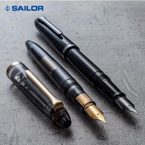 Original Sailor Fountain Pen KUROGANE JUNIOR Stainless Steel Nib Gray Black Transparent Pen Stationery for Office School 2020
