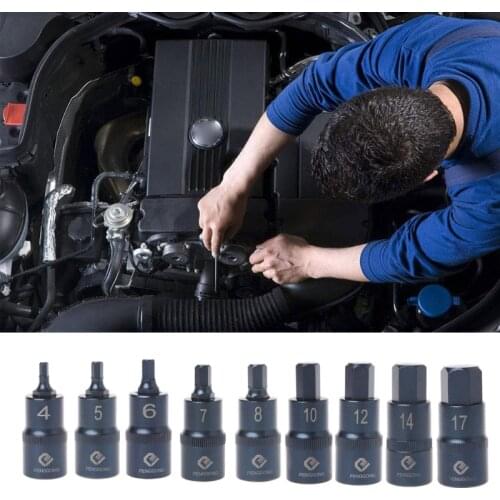 Hexagon Screwdriver Socket Multi-Function Hand Tools Drill Bit Hand Tool Socket H4 H5 H6 H7 H8 H10 H12 H14 H17 N11 19 Dropship