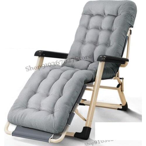 Reclining Chair Folding Lunch Nap Office Artifact Bed Balcony Home Leisure Back Elderly Lazy Sofa Chair