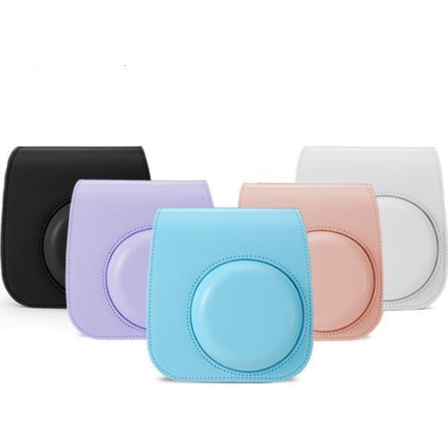 For Fujifilm Instax Polaroid mini11 mini 11 Handbags Shoulder Camera Protective Case Colorful Patterns Leather Camera Bag