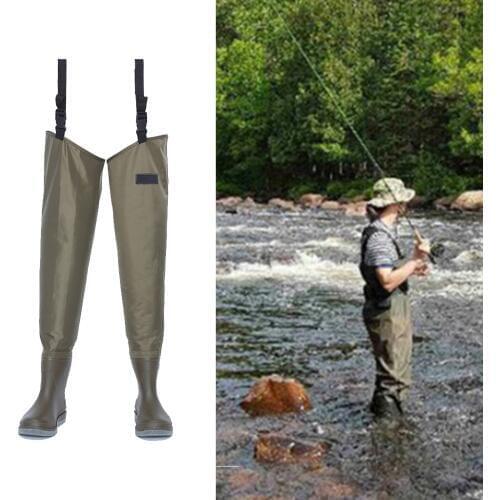 Ultralight Waterproof Fishing Hunting Waders Hip Leg Wading Boot Anti-slip Felt Bottom Durable Fly Fishing Bootfoot Foots
