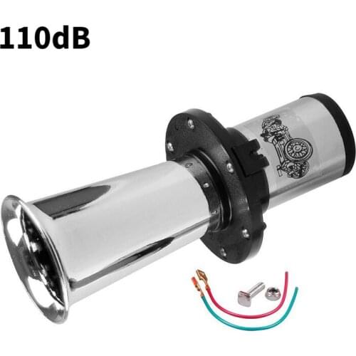 12V 110db Old Style Vintage Air Horn Chrome AHHOOOGAH Multi-tone & Claxon Horns For Car Truck