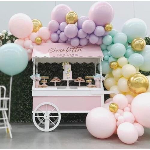 Magical Unicorn Rainbow Macaron Balloons Garland Arch Kit for Pastel Baby Shower Birthday Wedding Decorations Retriement Party