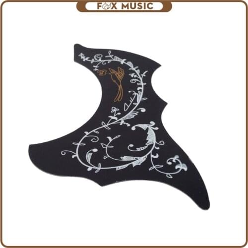 20PCS Guitar Pickguard Black With Flowers Guitar Pick Guard Guitar Accessories New