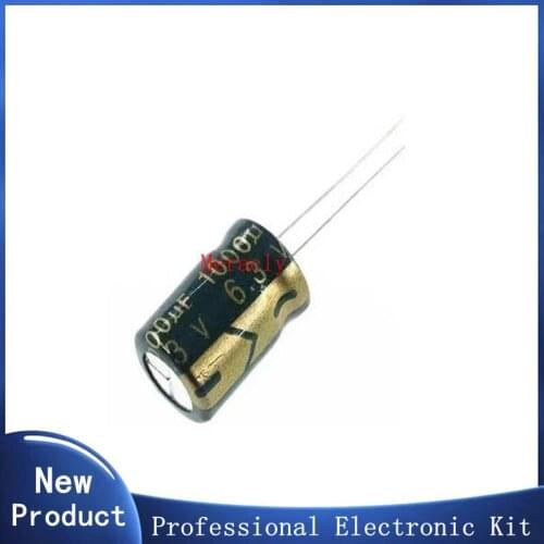 200PCS Aluminum electrolytic capacitors 6.3V 1000UF 8*12 Own factory long life High frequency and low resistance best quality