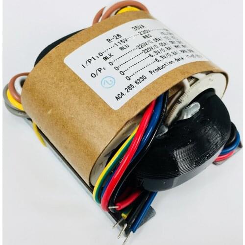 2021 Hot sale 35VA（35W） R-core transformer 0-115-230V to 220V *2+ 6.3V*2 for tube preamp