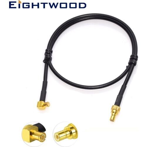 Eightwood DAB/DAB+ Car Radio Aerial Antenna Auto MCX Male to SMB Male Connector Adapter Cable for Clarity CDAB7-AUTO Revo In-car