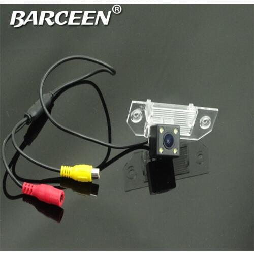 With 4 led lights car reversing camera 170 wide viewing angle wire fit for Ford-focus sedan free shipping high quality